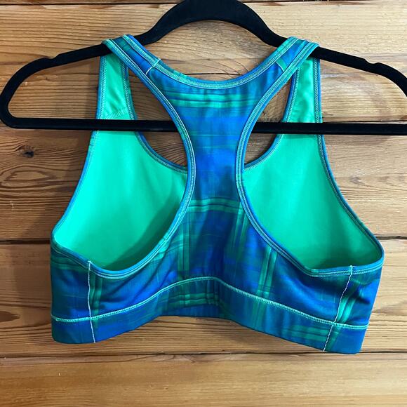 Nike Blue Green Dri-FIT Women's Sports Bra - Picture 3 of 4